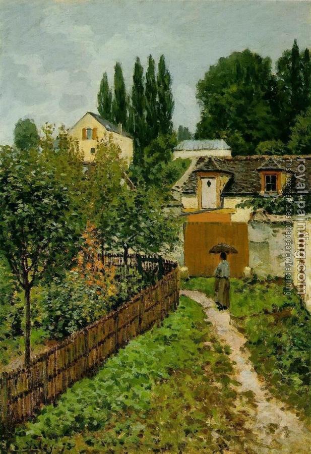 Alfred Sisley : Garden Path in Louveciennes
